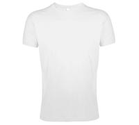 Sols Regent Compatible Avec T-Shirt Slim Fit Coton Uni Col Rond Manches Courtes