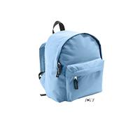 SOL'S Rider - Sac à dos classique - Enfant - Grand compartiment à double curseur et poche frontale zippée - Ciel