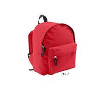 SOL'S Rider - Sac à dos classique - Enfant - Grand compartiment à double curseur et poche frontale zippée - Rouge