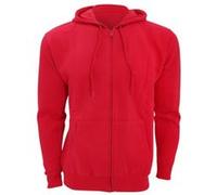 SOLS Seven - Sweatshirt à capuche et fermeture zippée - Homme (M) (Rouge) - UTPC340 Rouge, Rouge G