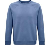 SOLS - "Space" Sweat-shirt en coton issu de l'agriculture biologique pour homme/femme unie manches raglan PC4314 (XL) (Bleu)