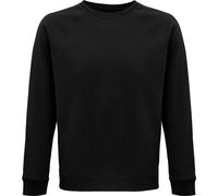 SOLS - "Space" Sweat-shirt en coton issu de l'agriculture biologique pour homme/femme unie manches raglan PC4314 (2XL) (Noir)