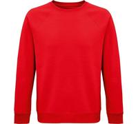 SOLS - "Space" Sweat-shirt en coton issu de l'agriculture biologique pour homme/femme unie manches raglan PC4314 (2XL) (Rouge)