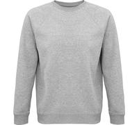 SOLS - "Space" Sweatshirt coton issu de l'agriculture biologique pour homme/femme unie manches raglan PC4314 (S) (Gris chiné)