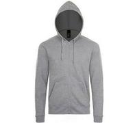 SOLS - Sweat à capuche et fermeture zippée - Homme (M) (Gris marne) - UTPC2784 Gris Marne