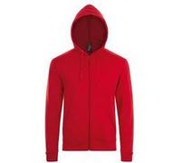 SOLS - Sweat à capuche et fermeture zippée - Homme (M) (Rouge) - UTPC2784 Rouge
