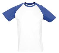SOLS T-Shirt Contrast Pour Hommes Baseball Deux Tons S-3XL