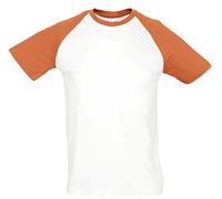 SOLS T-Shirt Contrast Pour Hommes Baseball Deux Tons S-3XL