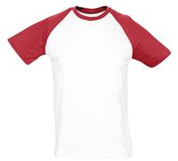 SOLS T-Shirt Contrast Pour Hommes Baseball Deux Tons S-3XL