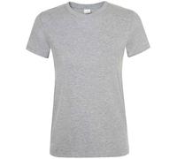 SOLS T-Shirt Femme À Manches Courtes En Coton Col Rond Regent