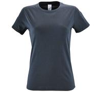 SOLS T-Shirt Femme À Manches Courtes En Coton Col Rond Regent
