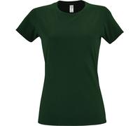 SOLS - T-shirt manches courtes IMPERIAL - Femme (L) (Vert bouteille) - UTPC291 Vert Bouteille, Vert bouteille G