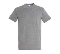 SOL'S T-Shirt Manches Courtes Imperial - Homme (XS) (Gris chiné)