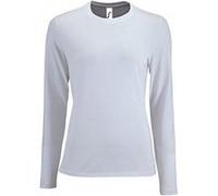 SOLS - T-shirt manches longues IMPERIAL - Femme (2XL) (Blanc) - UTPC2906 Blanc G