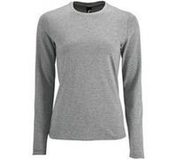 SOLS - T-shirt manches longues IMPERIAL - Femme (L) (Bleu marine) - UTPC2906 Bleu Marine G