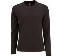 SOLS - T-shirt manches longues IMPERIAL - Femme (M) (Noir) - UTPC2906 Noir G
