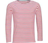 SOLS Marine - T-shirt rayé à manches longues - Homme (S) (Blanc/Rouge) - UTPC2579 Blanc/Rouge