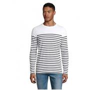 SOL'S Matelot LSL Men - Tee-Shirt Marinière Homme à Manches Longues - Blanc/Bleu Marine - XL
