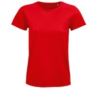 SOLS Tee-Shirt Manches Courtes Col Rond 100% Coton Bio Femme S-3XL