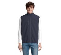 SOL'S - Veste Homme zippée Softshell sans Manche Falcon BW Men 4XL - Bleu Foncé