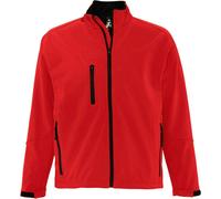 SOLS Veste Relax Softshell pour hommes, respirante, coupe-vent, imperméable PC347 (4XL) (Rouge)