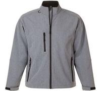 SOLS - Veste softshell RELAX - Homme (L) (Gris chiné) - UTPC347 Gris Chiné, Gris marne G