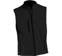 SOLS Mens Rallye Gilet Softshell / Bodywarmer / Gilet PC349 (Medium) (Noir)
