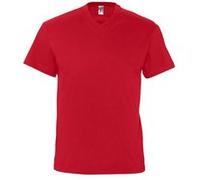 SOLS Victory - T-shirt à manches courtes et col en V - Homme (3XL) (Rouge) - UTPC388 Rouge, Rouge G
