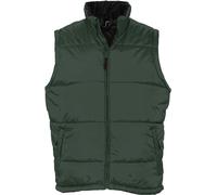 SOLS Warm Gilet matelassé / bodywarmer unie avec fermeture éclair PC355 (L) (Vert sapin)