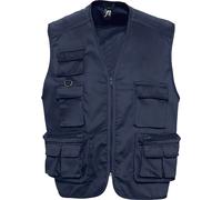 SOLS Wild Gilet / Bodywarmer unie avec fermeture éclair et poches PC354 (2XLarge) (Bleu marine)