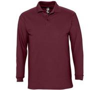 SOLS Winter II - Polo à manches longues - Homme (2XL) (Bordeaux) - UTPC329 Bordeaux, Bordeaux