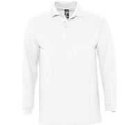 SOLS Winter II - Polo à manches longues - Homme (3XL) (Blanc) - UTPC329 Blanc, Blanc