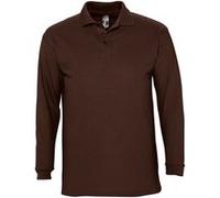 SOLS Winter II - Polo à manches longues - Homme (L) (Chocolat) - UTPC329 Chocolat, Chocolat