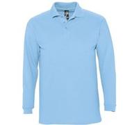 SOLS Winter II - Polo à manches longues - Homme (XL) (Bleu ciel) - UTPC329 Bleu Ciel, Bleu ciel G