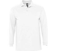 SOLS - "Winter II" Polo unisexe homme/femme manches longues LT2556 (S) (Blanc)
