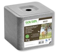 SOLSEL pierre minérale à lécher pour gibier 10 kg minéral pour gros gibier petit gibier cerf rouge chevreuil
