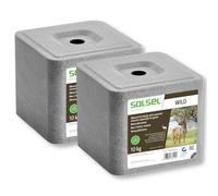 SOLSEL pierre minérale à lécher pour gibier 20 kg minéral pour gros gibier petit gibier cerf rouge chevreuil