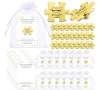 Solsew Cadeaux de remerciement des employés - Pièces de puzzle - Cartes de remerciement - Cadeaux en vrac pour la semaine CNA, les collègues, le personnel et les bénévoles, about 2.56 x 3.54 inches
