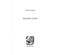 Solstice d'été - Yves Di Manno - Unes Eds - broché - Poésie