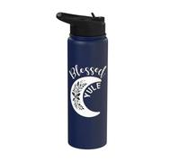 Solstice d'hiver Bienheureux Noël Joyeuses fêtes païennes Stainless Steel Insulated Water Bottle