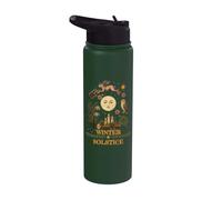 Solstice d'hiver Noël lune païenne Yule Celebration Stainless Steel Insulated Water Bottle