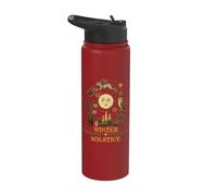 Solstice d'hiver Noël lune païenne Yule Celebration Stainless Steel Insulated Water Bottle
