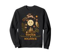 Solstice d'hiver Noël Lune païenne Yule Celebration Sweatshirt