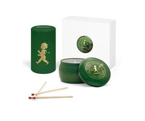Solstickan Design Coffret cadeau Solstickan bougie parfumée + tube d'allumettes Vert-Forêt conifère