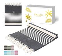 SOLTAKO Fouta Arthur Premium Anthracite 200x200 cm