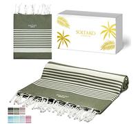SOLTAKO Fouta Arthur Premium Kaki 200x200 cm