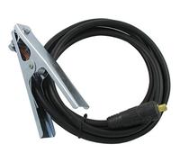 Solter Ensemble pince de masse 3 m Cu 25 mm 10/25 - Câble en cuivre à haute conductivité - Pince en laiton résistant - Compatible avec les équipements de soudage MMA jusqu'à 200 A - EN 60974-12 et EN