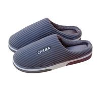 SoLu DAY8 Chaussons Femme Hiver Chaud Confortable Mignon Animaux Chic Pantoufle Femme Chaude Polaire Antidérapantes Casual Maison Chambre Chaussure (Grey, 41)