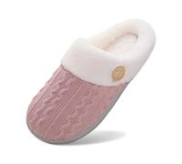 SoLu DAY8 Chaussons Femme Hiver Chaud Mignon Confortable Animaux a la Mode Pantoufle Femme Chaude Polaire Antidérapant Chambre Maison Casual Chaussure (39)