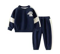 SoLu DAY8 Ensemble Enfant Garcon 1-5 Ans Hiver Chaud Elegant Vêtements Garçons Pantalon Et Sweat Haut Top Manches Longues Ample Chic Casual Vacances Jogging Sport (3-4 ans, Blanc)